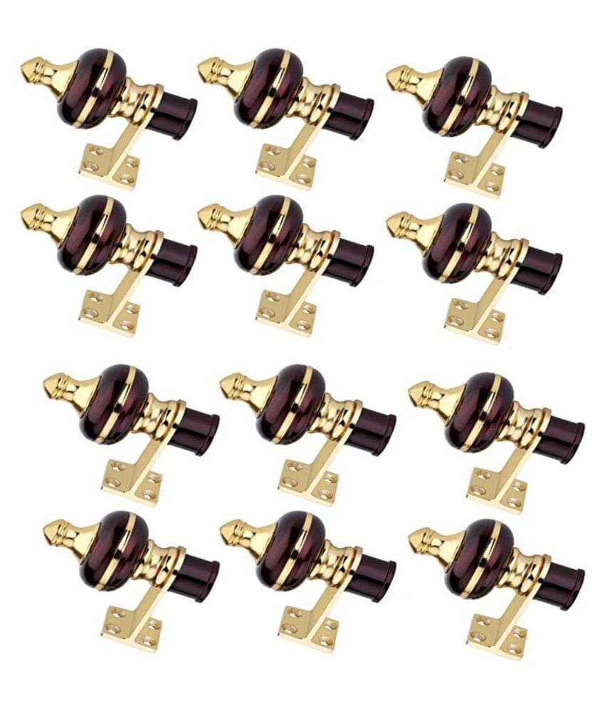 Home Deco Set of 12 Wrought Iron Single Rod Curtain Bracket Home Deco Set of 12 Wrought Iron Single Rod Curtain Bracket