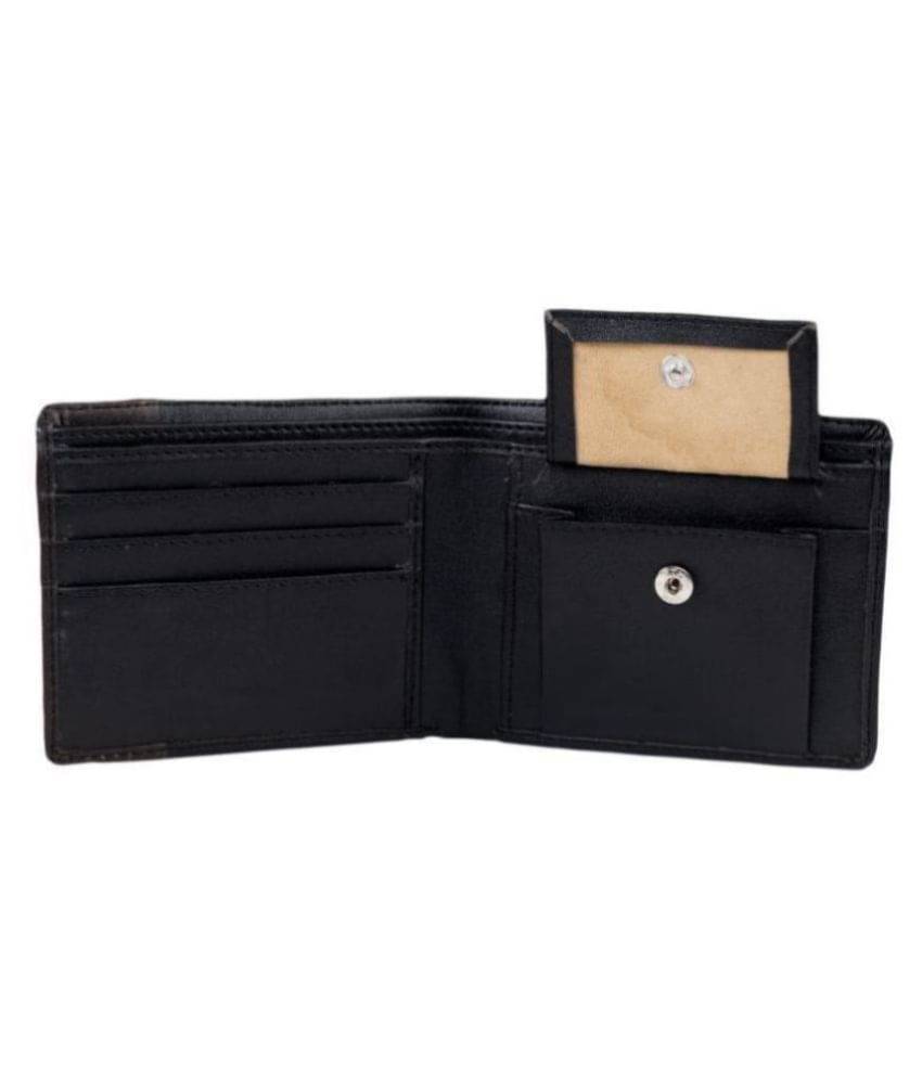     			Keviv Leather Black Casual Regular Wallet