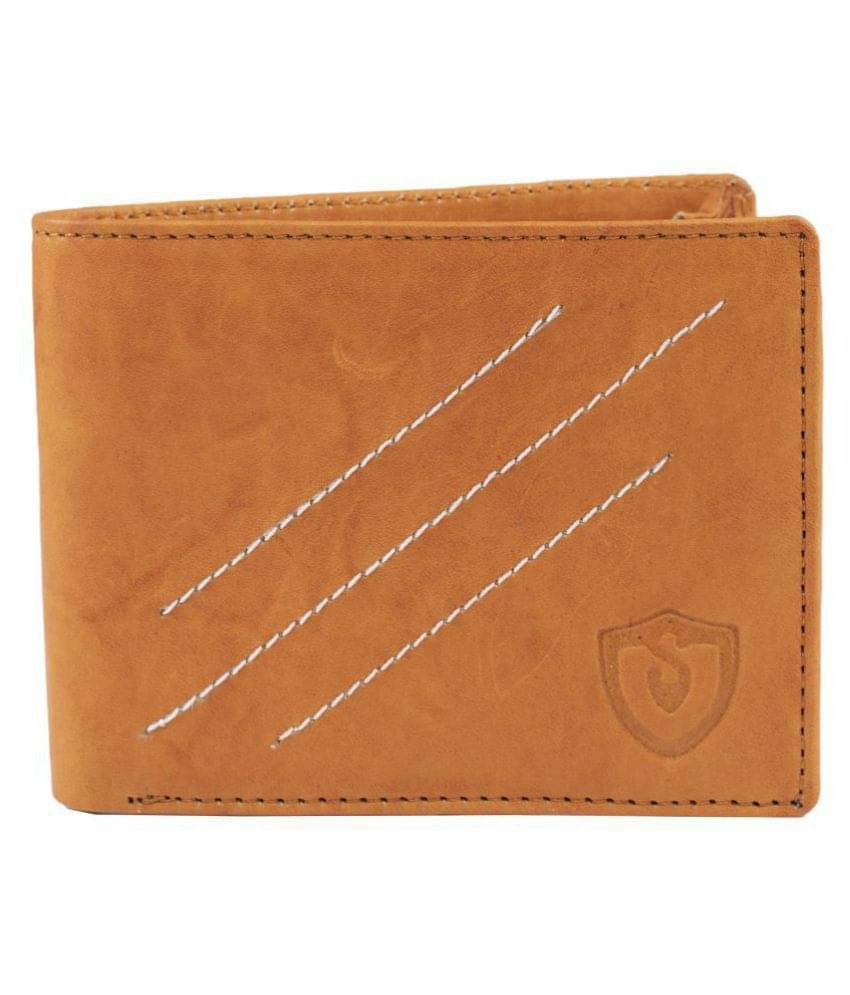     			Keviv Leather Tan Casual Regular Wallet
