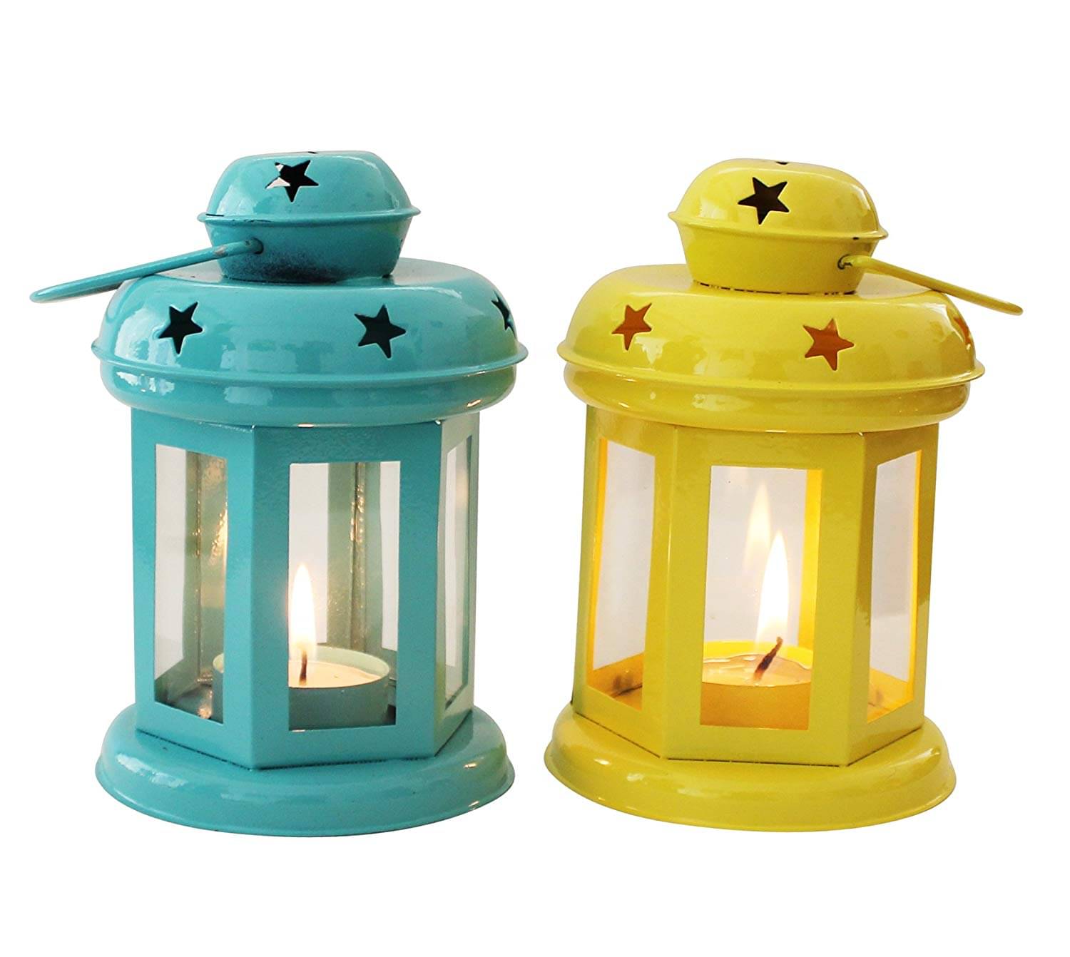 Arsalan Table Top and Hanging Iron Tea Light Holder - Pack of 2 Arsalan Table Top and Hanging Iron Tea Light Holder - Pack of 2