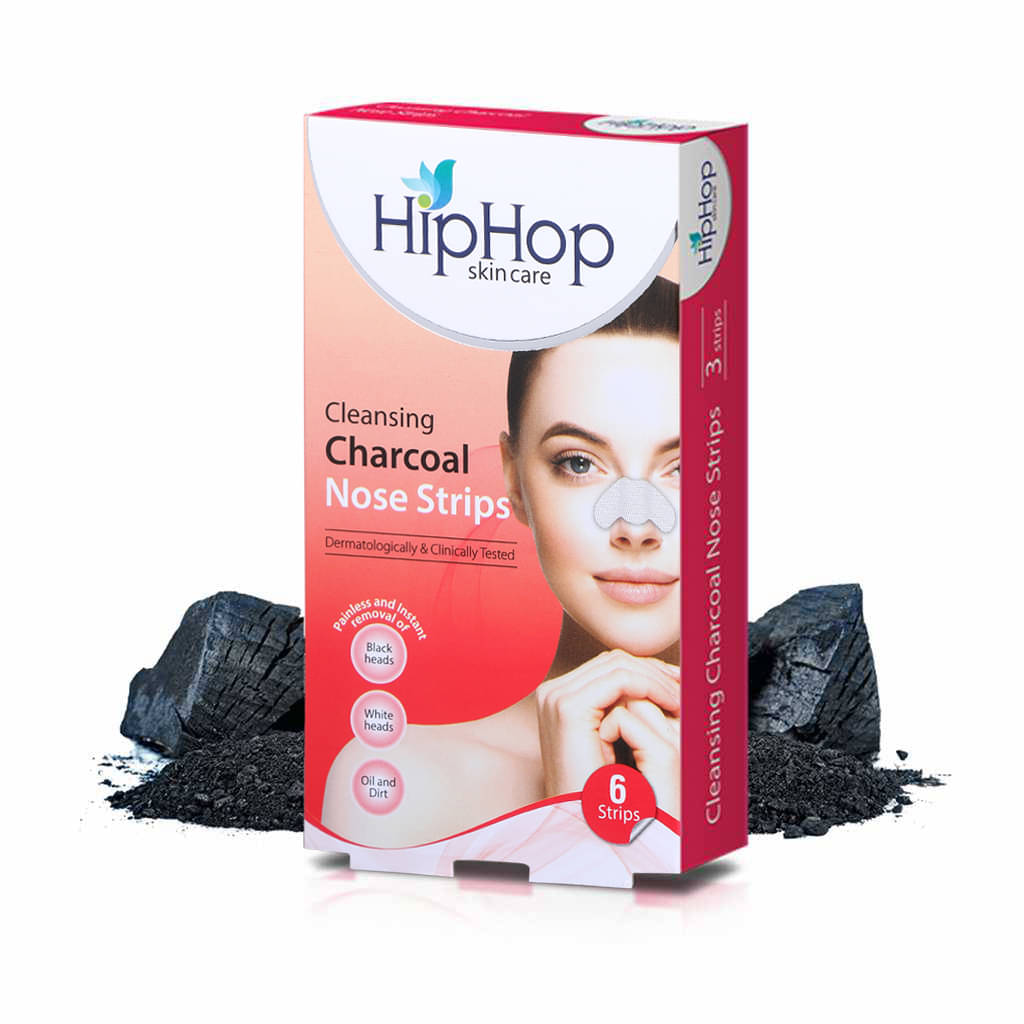 HipHop Skincare Cleansing Charcoal Nose Strips for Women - Blackhead Remover & Pore Cleanser (6 Strips) HipHop Skincare Cleansing Charcoal Nose Strips for Women - Blackhead Remover & Pore Cleanser (6 Strips)