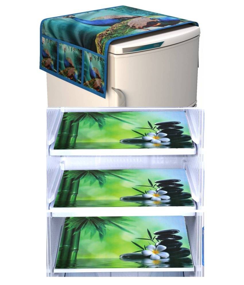 Shaphio - Multicolor Jute Fridge Top Cover (Pack of 4) Shaphio - Multicolor Jute Fridge Top Cover (Pack of 4)