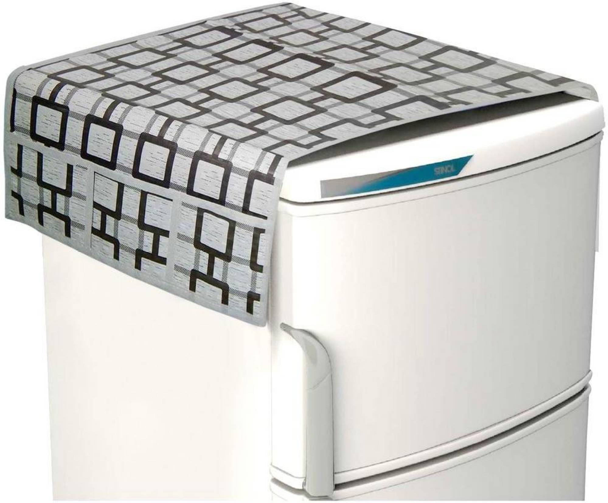 Shaphio Single Polyester Gray Fridge Top Cover Shaphio Single Polyester Gray Fridge Top Cover