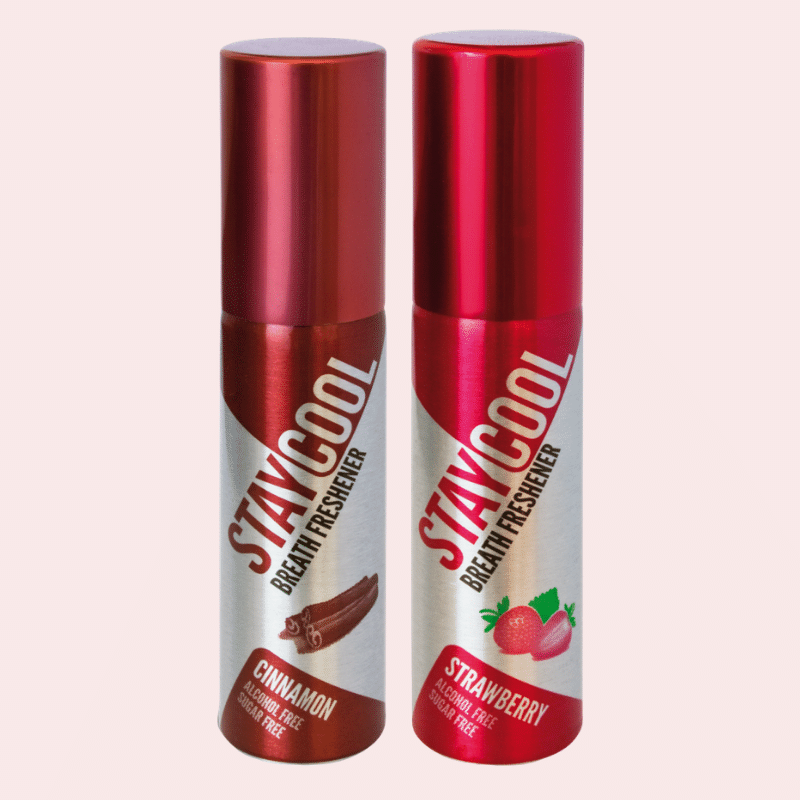     			StayCool (1 Spicy + 1 Fruity) Breath Freshener Cinnamon , Strawberry 40 mL Pack of 2