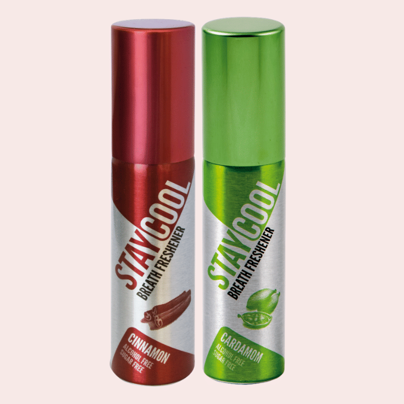     			StayCool (2 Spicy Mint) Breath Freshener Spray Cinnamon , Cardamom 40 mL Pack of 2