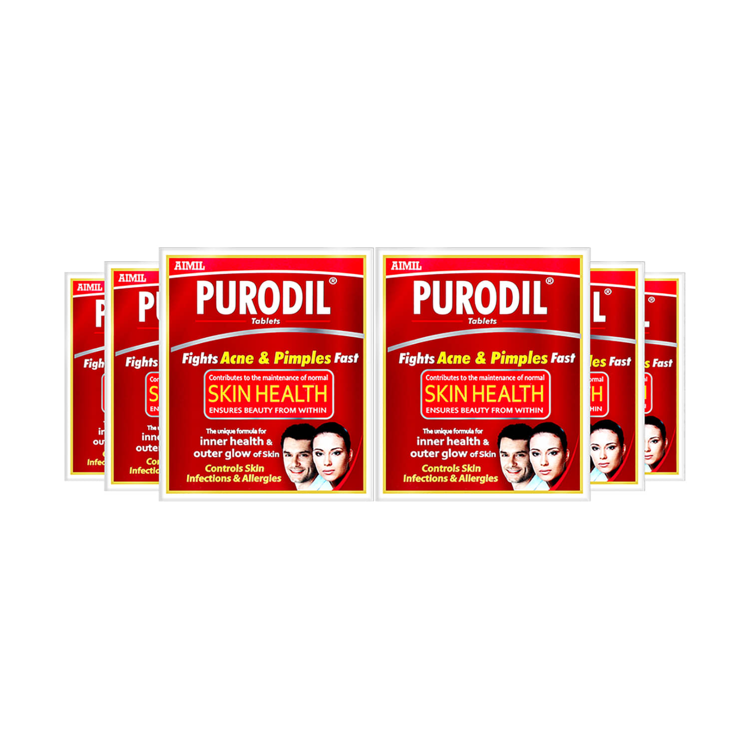 Aimil Purodil Tablet for Pimple and Acne free Skin 30 No.s (Pack of 6) Aimil Purodil Tablet for Pimple and Acne free Skin 30 No.s (Pack of 6)