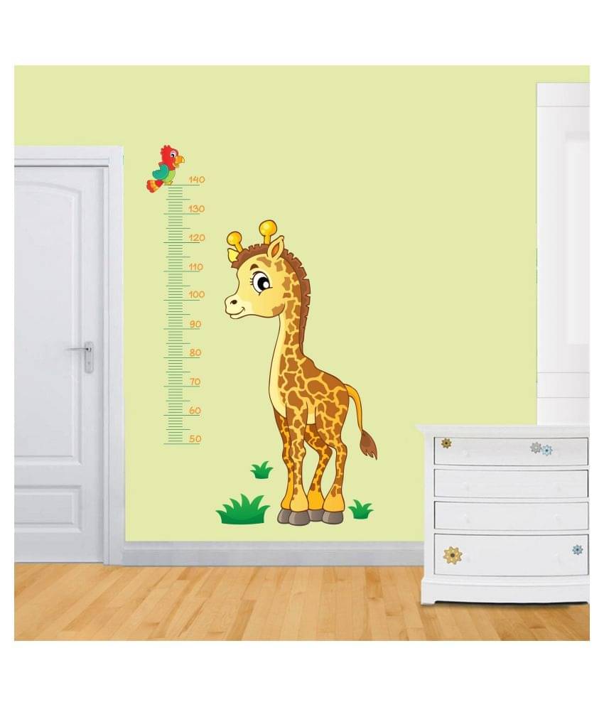     			Asmi Collection Kids Height Measurement with Giraffe Wall Sticker ( 140 x 70 cms )