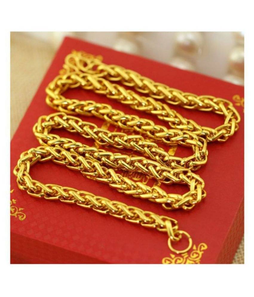 Jewar Mandi Gold Plated Chain ( Set of 1 ) Jewar Mandi Gold Plated Chain ( Set of 1 )