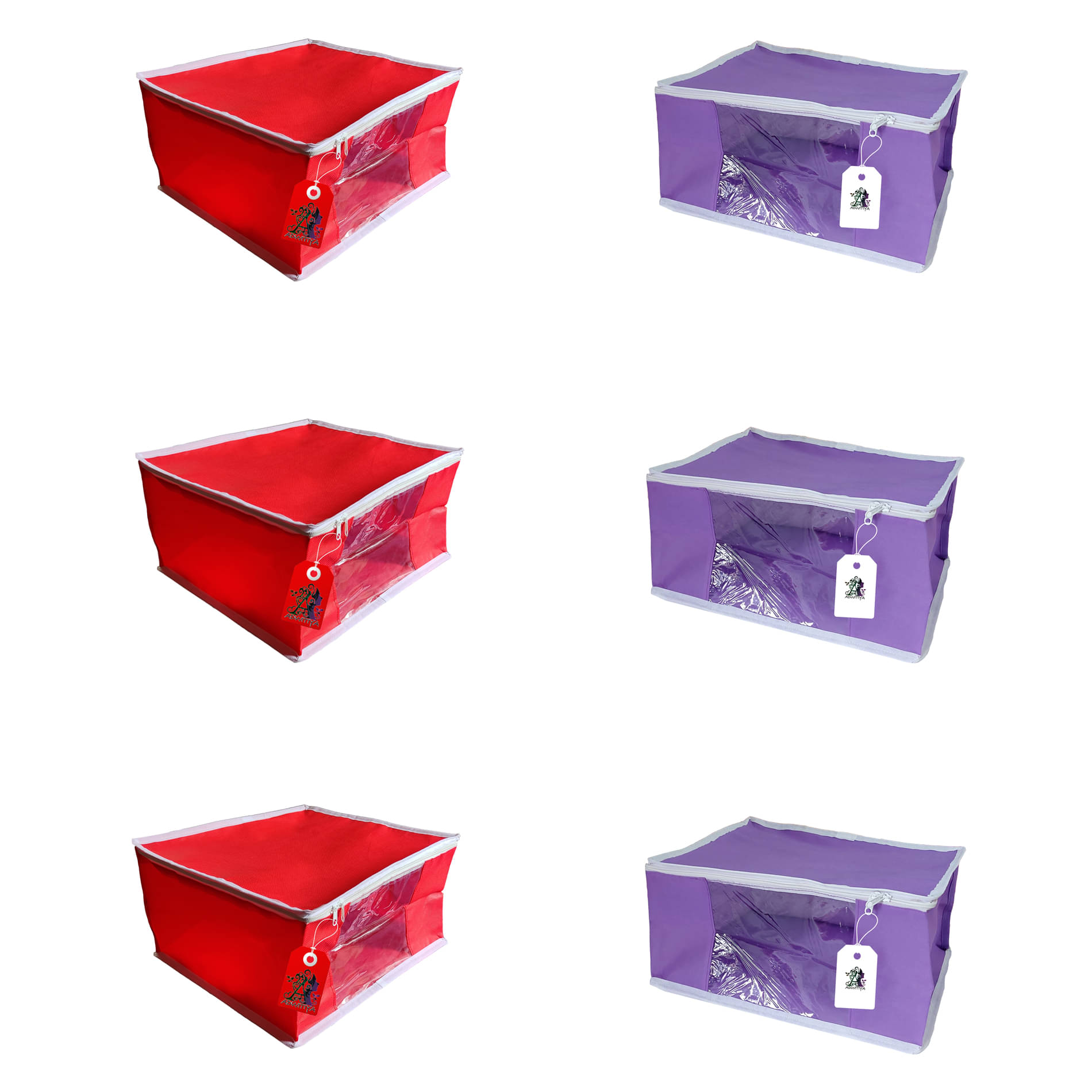 ADWITIYA Multi Saree Covers - 6 Pcs ADWITIYA Multi Saree Covers - 6 Pcs