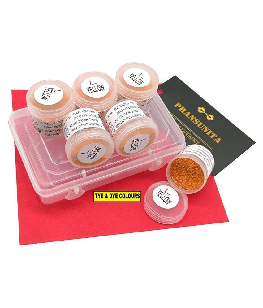 PRANSUNITA Other Tie & Dye Textile Pigment Powder Colors ( Pack of 6 ) - Stationery | Buy online on ZillyBuy