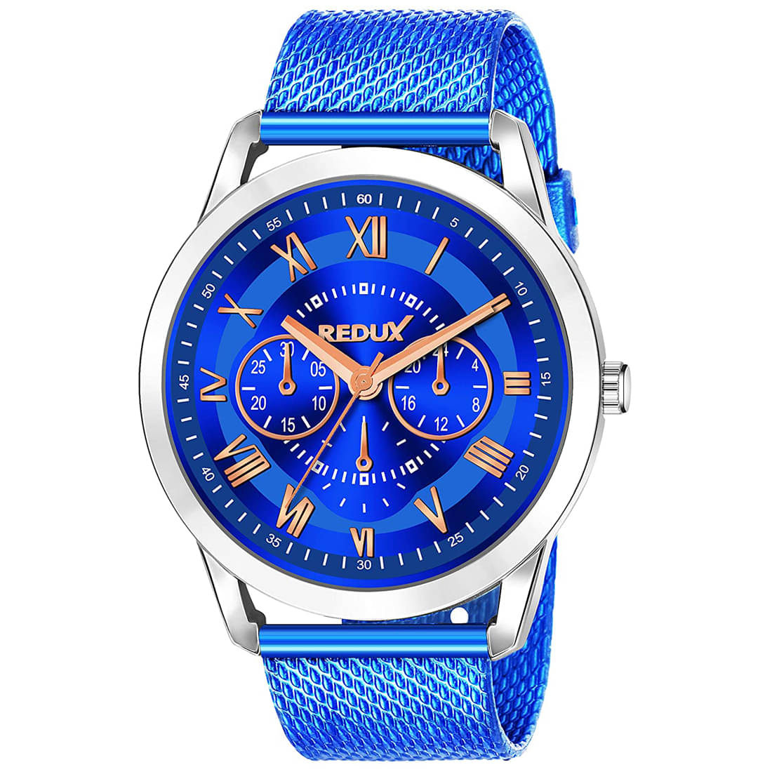     			Redux - Blue Resin Analog Men's Watch