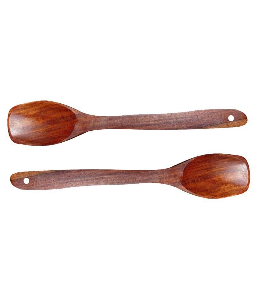     			SWH 2 Pcs Wooden Serving Spoon