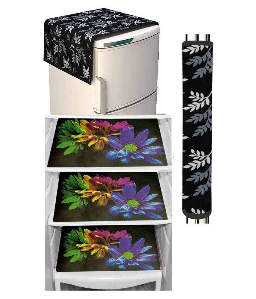     			Shaphio Set of 5 Polyester Multi Fridge Top Cover