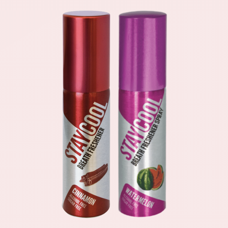     			StayCool (1 SPICY + 1 FRUITY) Breath Freshener Cinnamon , Watermelon 40 mL Pack of 2