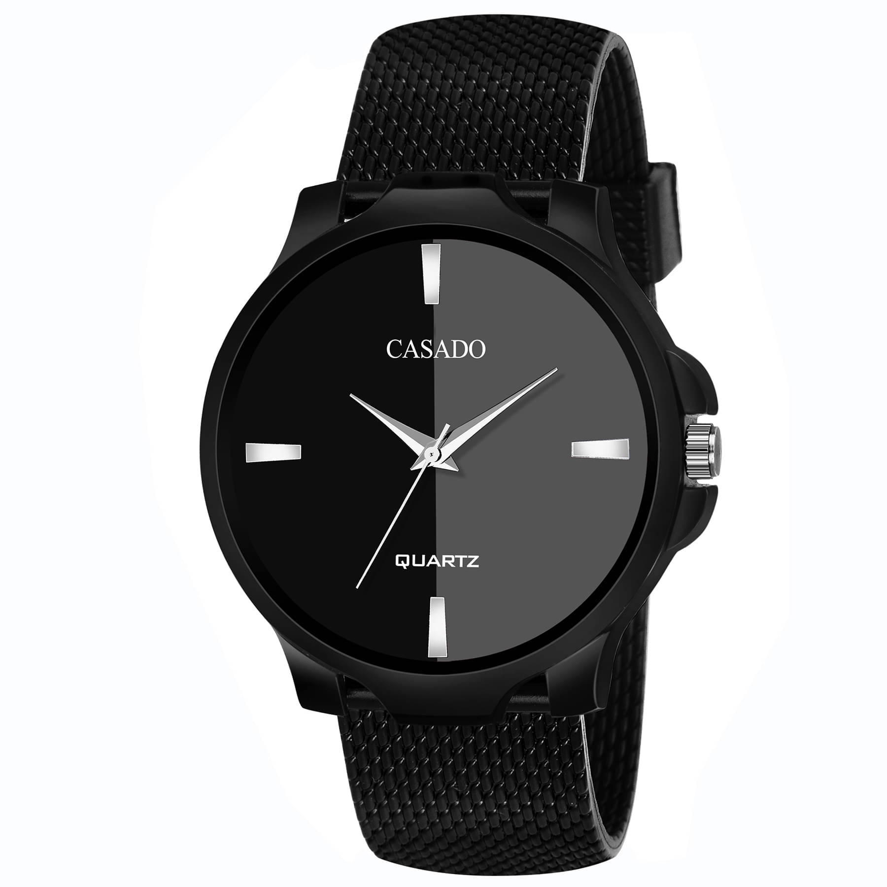     			CASADO CSD-326-BLK-BLK Silicon Analog Men's Watch