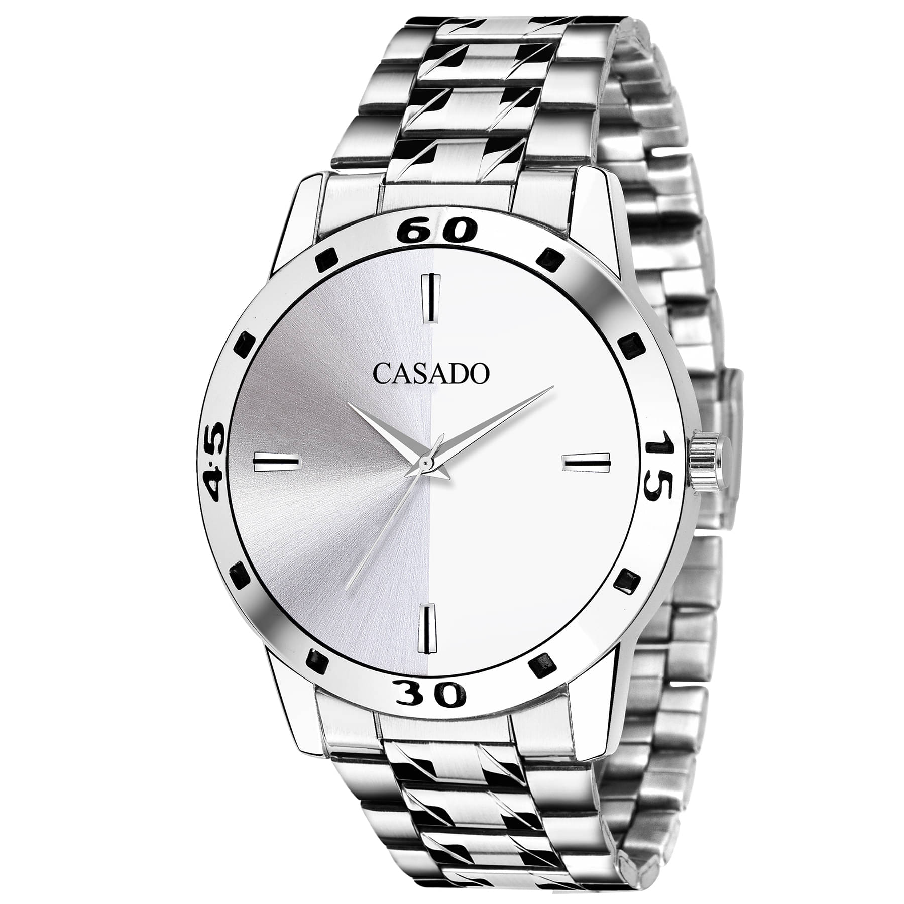     			CASADO CSD-340-WHITE Silicon Analog Men's Watch