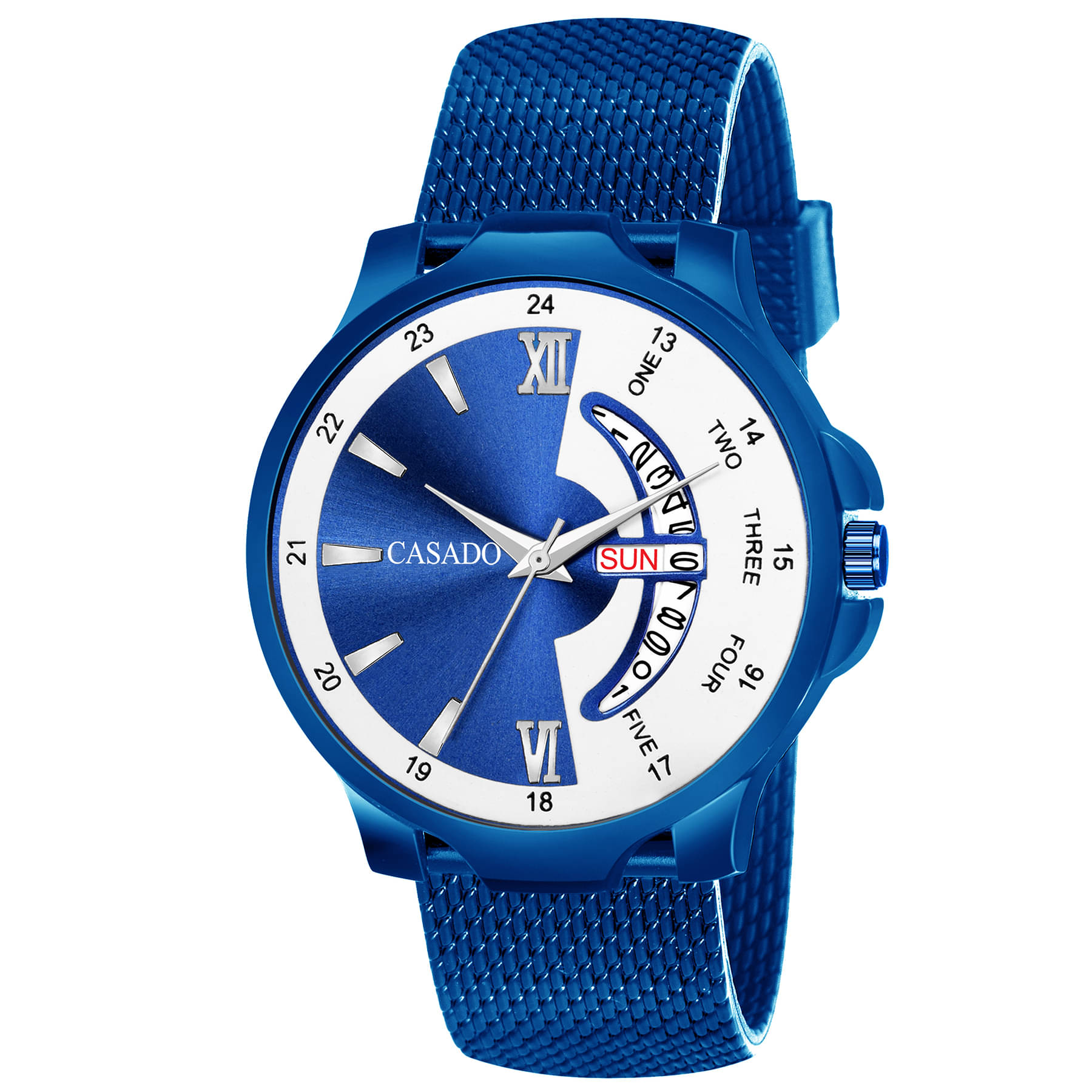     			CASADO - Blue Silicon Analog Men's Watch