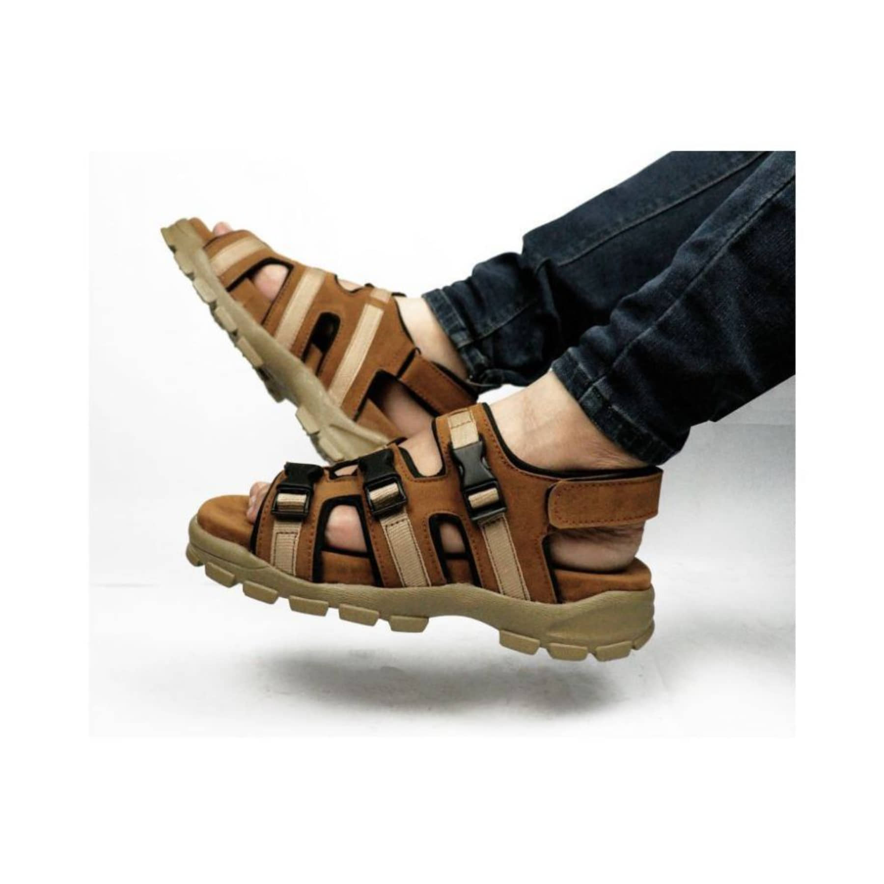 Fashion Victim Tan Suede Sandals