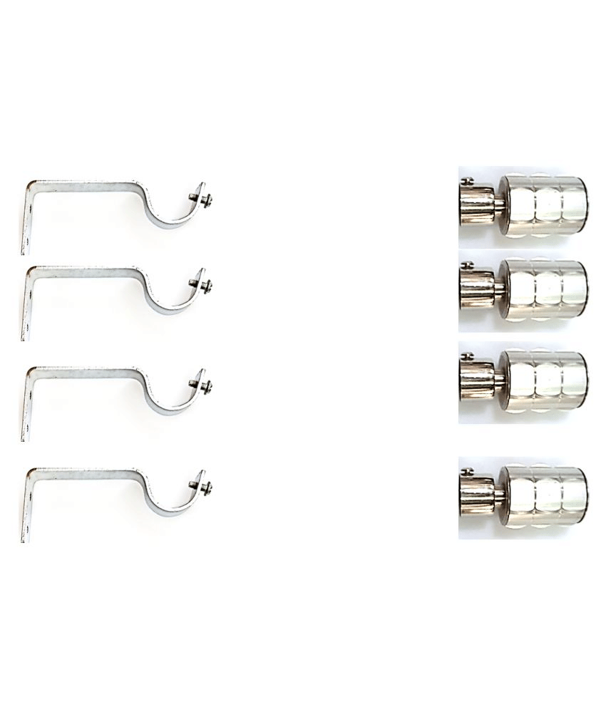     			Marco Set of 4 Stainless Steel Single Rod Bracket