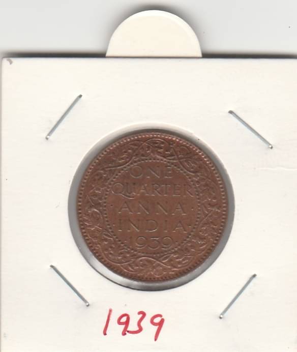 NUMISMATICALLY RARE AND COLLECTIBLES ONE QUARTER ANNA ,GEORGE-VITH KING EMPERROR YEAR-1939,HIGHLY COLLECTIBLE HIGH GRADE IN EFC CONDITION. CHECK PICTURE CAREFULLY AND THEN ORDER AND PLEASE DONT PLACE FAKE ORDER. NUMISMATICALLY RARE AND COLLECTIBLES ONE QUARTER ANNA ,GEORGE-VITH KING EMPERROR YEAR-1939,HIGHLY COLLECTIBLE HIGH GRADE IN EFC CONDITION. CHECK PICTURE CAREFULLY AND THEN ORDER AND PLEASE DONT PLACE FAKE ORDER.
