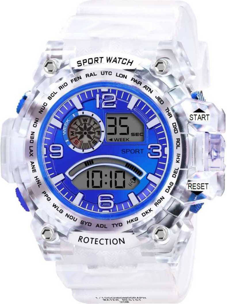     			Redux DG105 Blue Dial Resin Digital Men's Watch