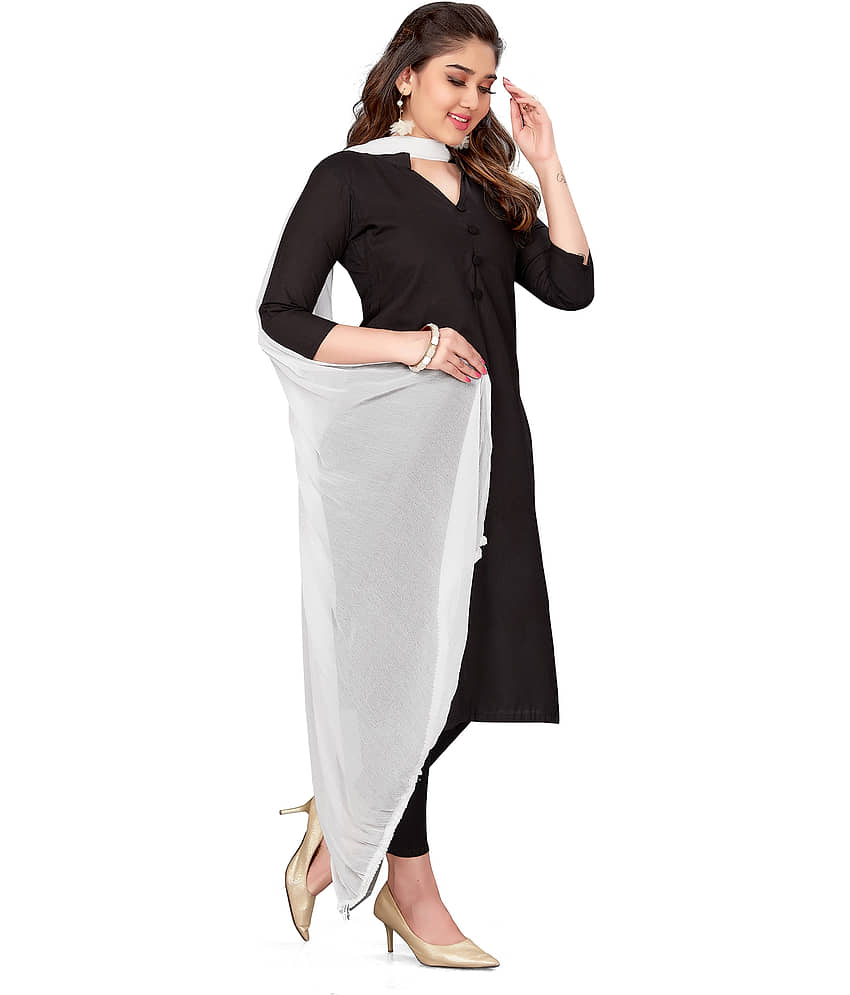 TULSI CRAFTED WITH HEART White Chiffon Dupatta - Dupattas & Shawls | Buy online on ZillyBuy