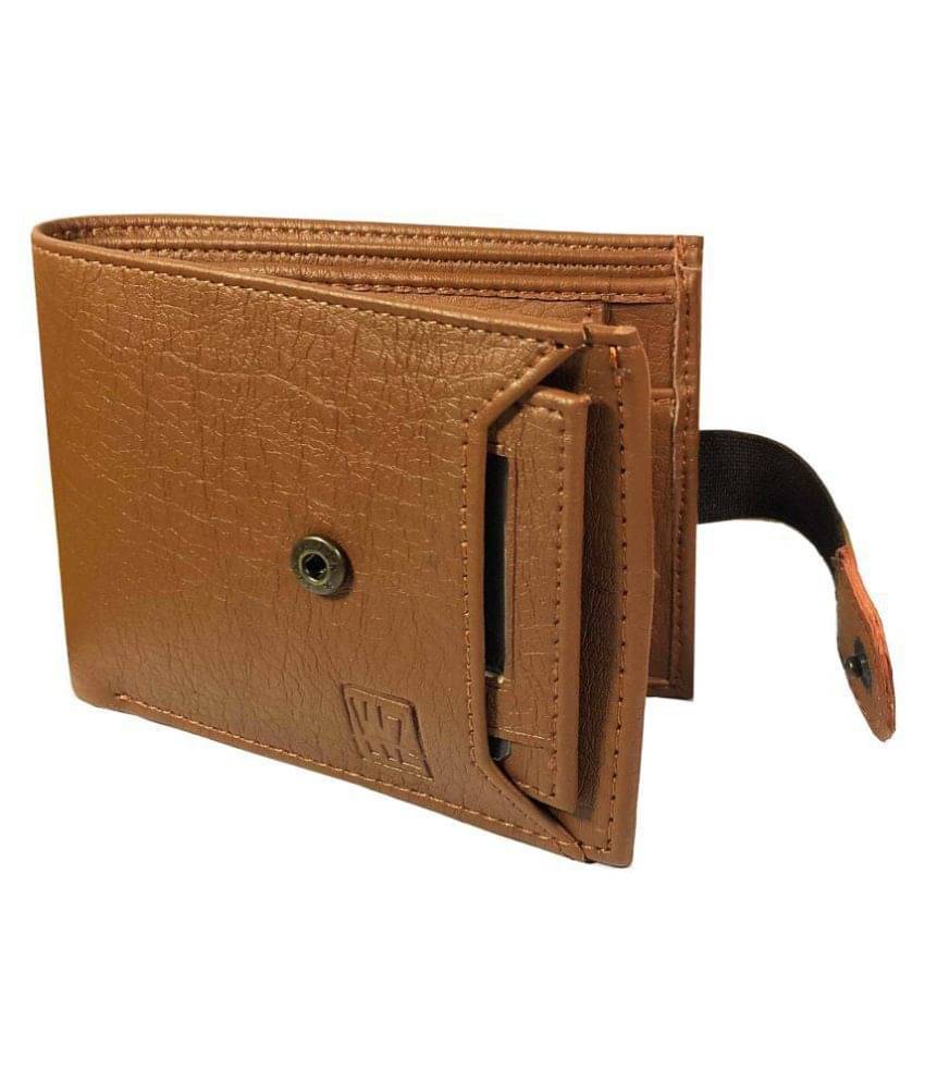     			WENZEST - Tan Faux Leather Men's Regular Wallet ( Pack of 1 )
