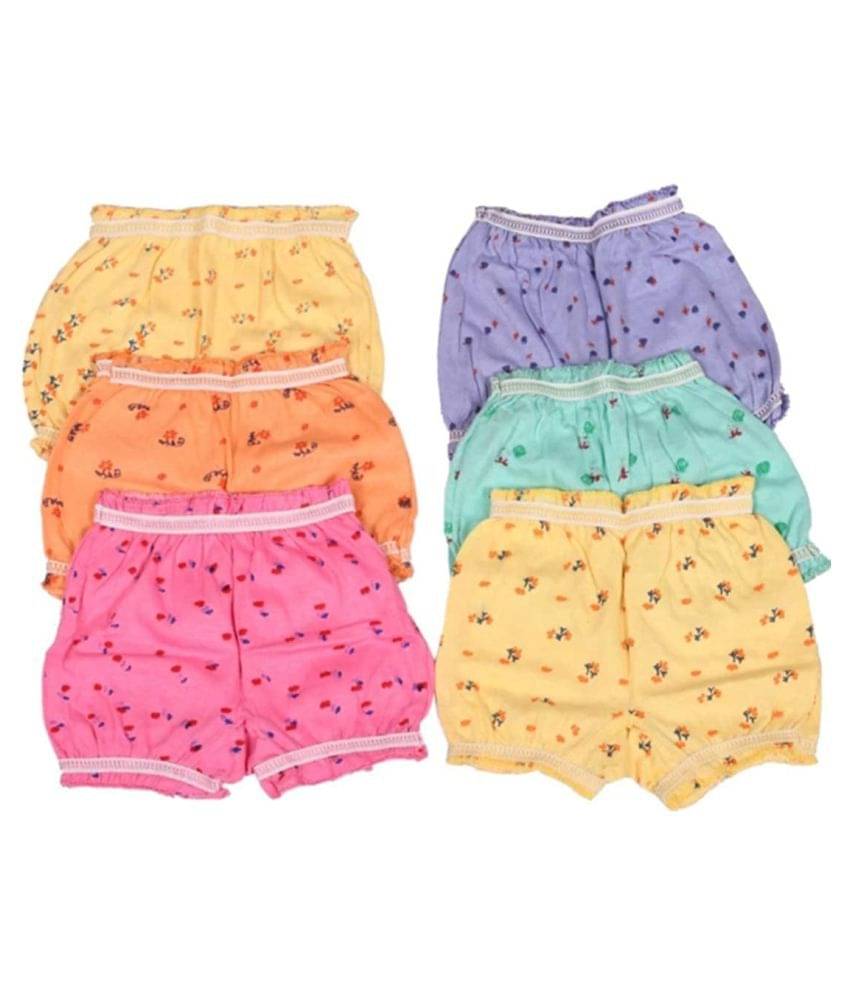     			PENYAN Pack of 6 Baby Boy,Baby Girl Cotton Blend Bloomers ( Multi )