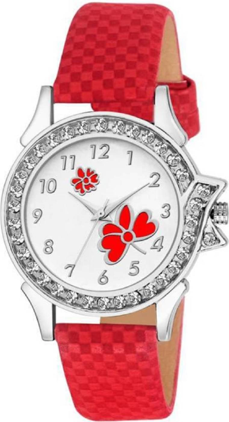 newmen Leather Round Girl`s Analog Watch newmen Leather Round Girl`s Analog Watch