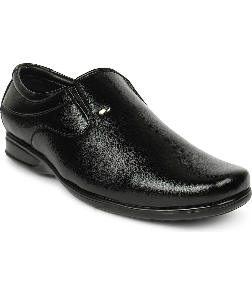 Action - Black Men's Slip On Formal Shoes - Formal Shoes | Buy online on ZillyBuy