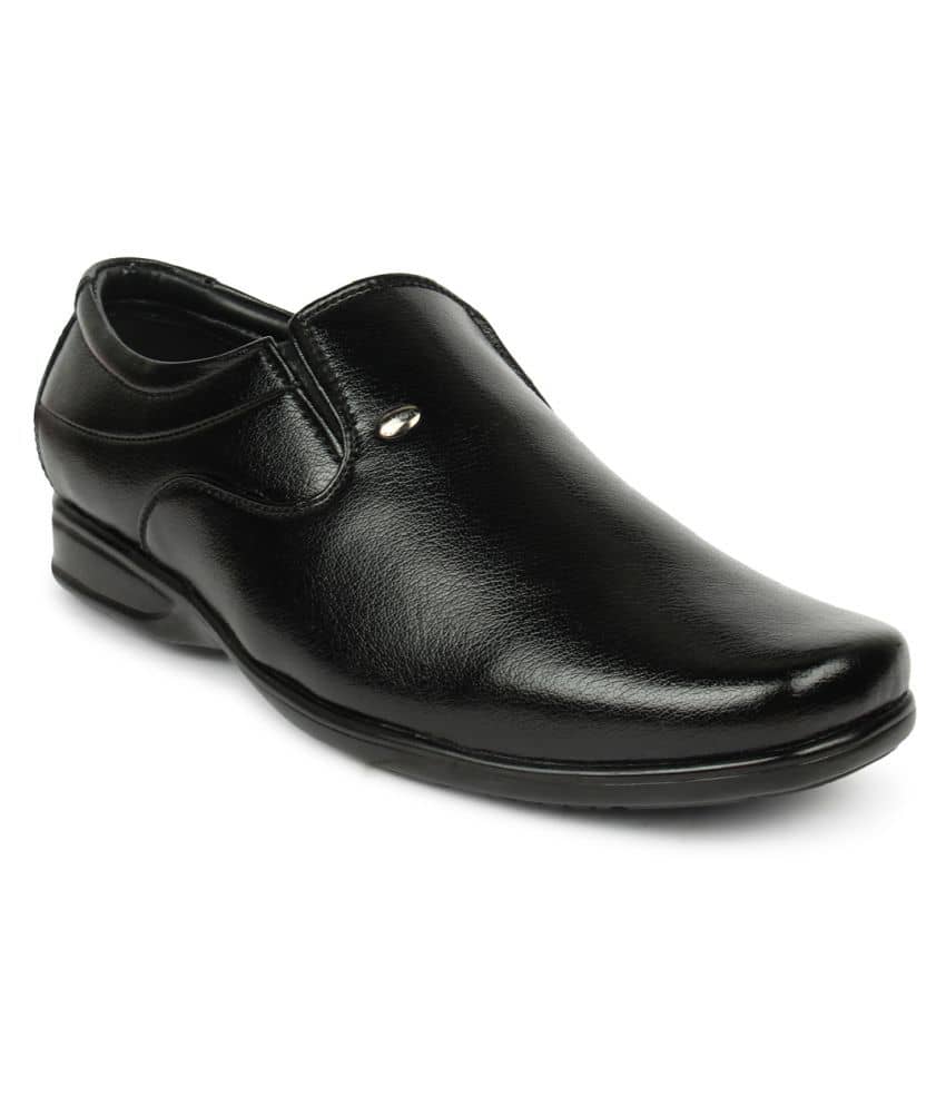 Action - Black Men's Slip On Formal Shoes - Formal Shoes | Buy online on ZillyBuy