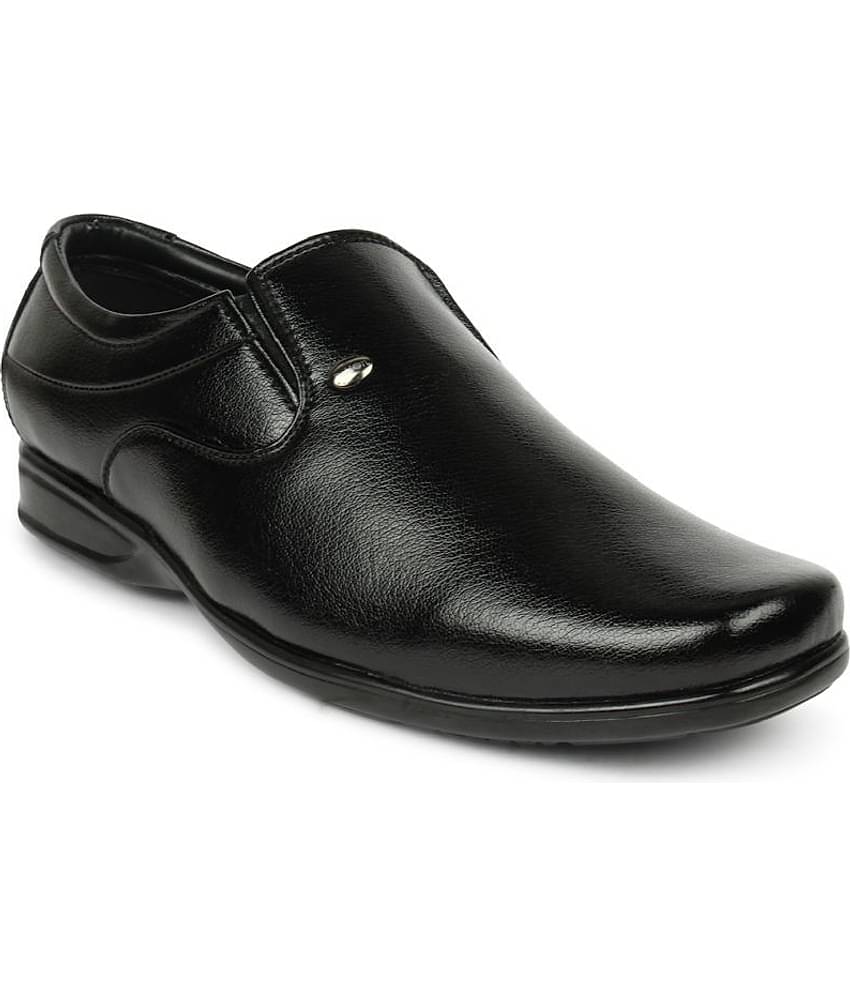 Action - Black Men's Slip On Formal Shoes