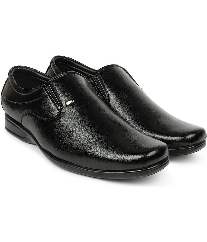 Action - Black Men's Slip On Formal Shoes