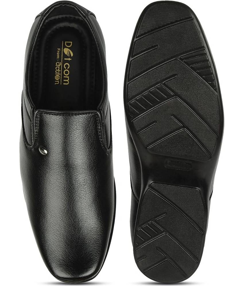 Action - Black Men's Slip On Formal Shoes