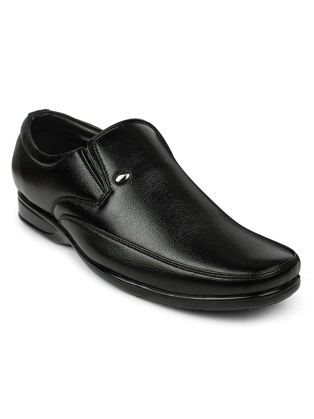 Action Slip On Artificial Leather Black Formal Shoes Action Slip On Artificial Leather Black Formal Shoes