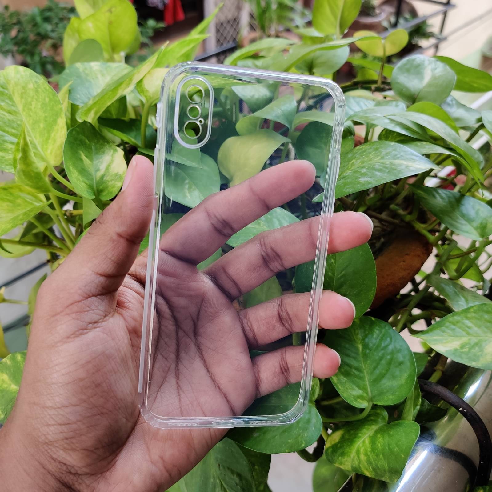     			Apple iPhone X Soft Silicon Cases Case Vault Covers - Transparent