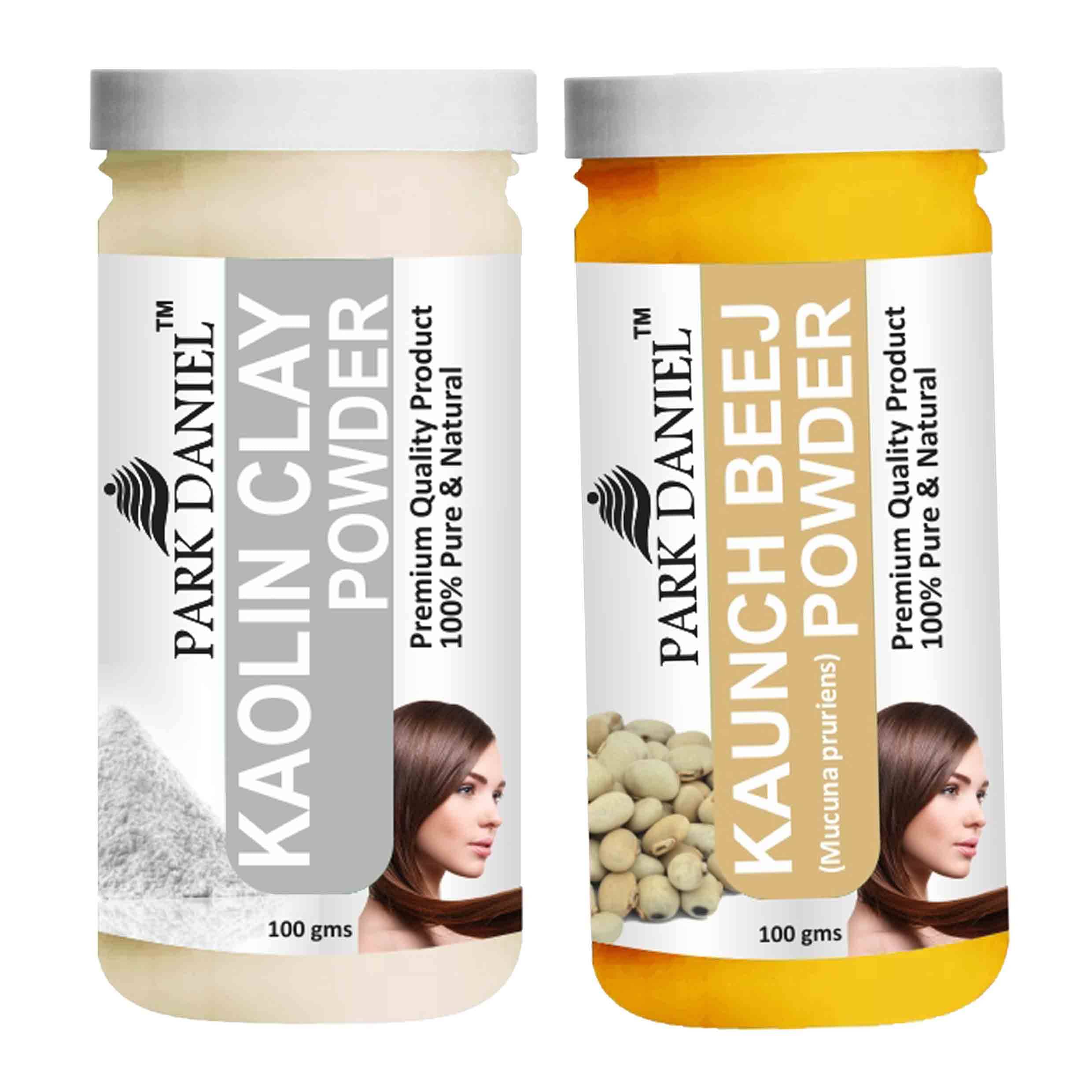     			Park Daniel   Kaolin   & Kaunch Beej   Powder Hair Mask 200 g Pack of 2