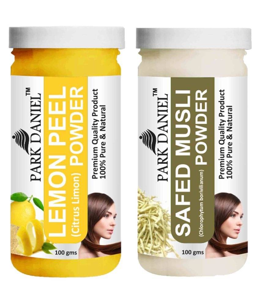     			Park Daniel  Lemon   & Safed Musli   Powder Hair Mask 200 g Pack of 2