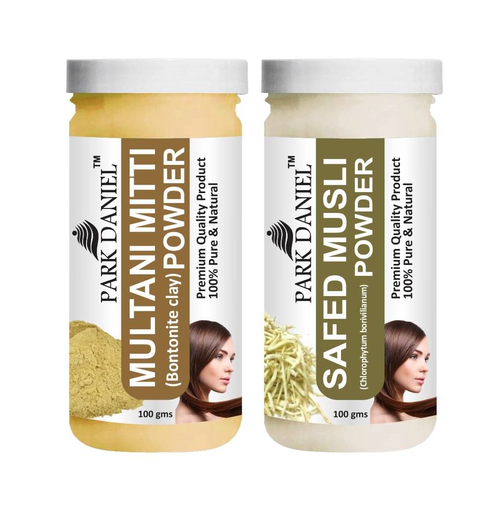     			Park Daniel  Multani Mitti   &  Safed Musli  Hair Mask 200 g Pack of 2
