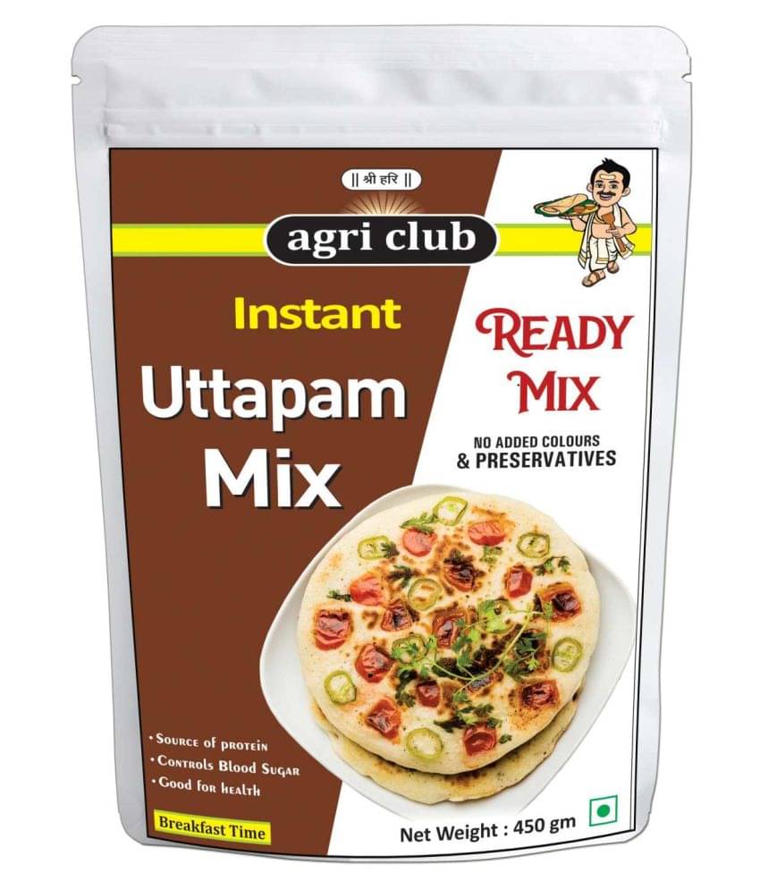 AGRI CLUB INSTANT UTTAPAM MIX 450 gm     			AGRI CLUB INSTANT UTTAPAM MIX 450 gm