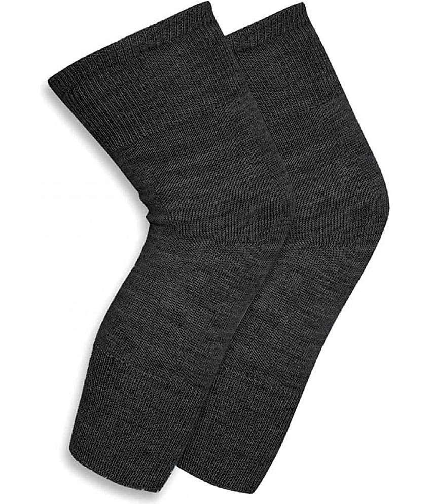Penyan™ Knee Warmers, Woolen Knee Cap | Unisex | Elastic Support | Fully Stretchable (Skin + Grey) - Combo 2 Pair