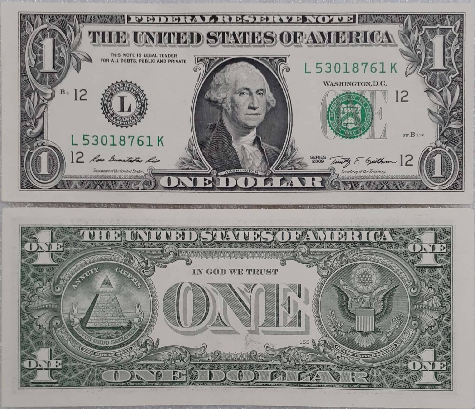     			Hop n Shop - One Dollar Bill Gem UNC 1 Paper currency & Bank notes