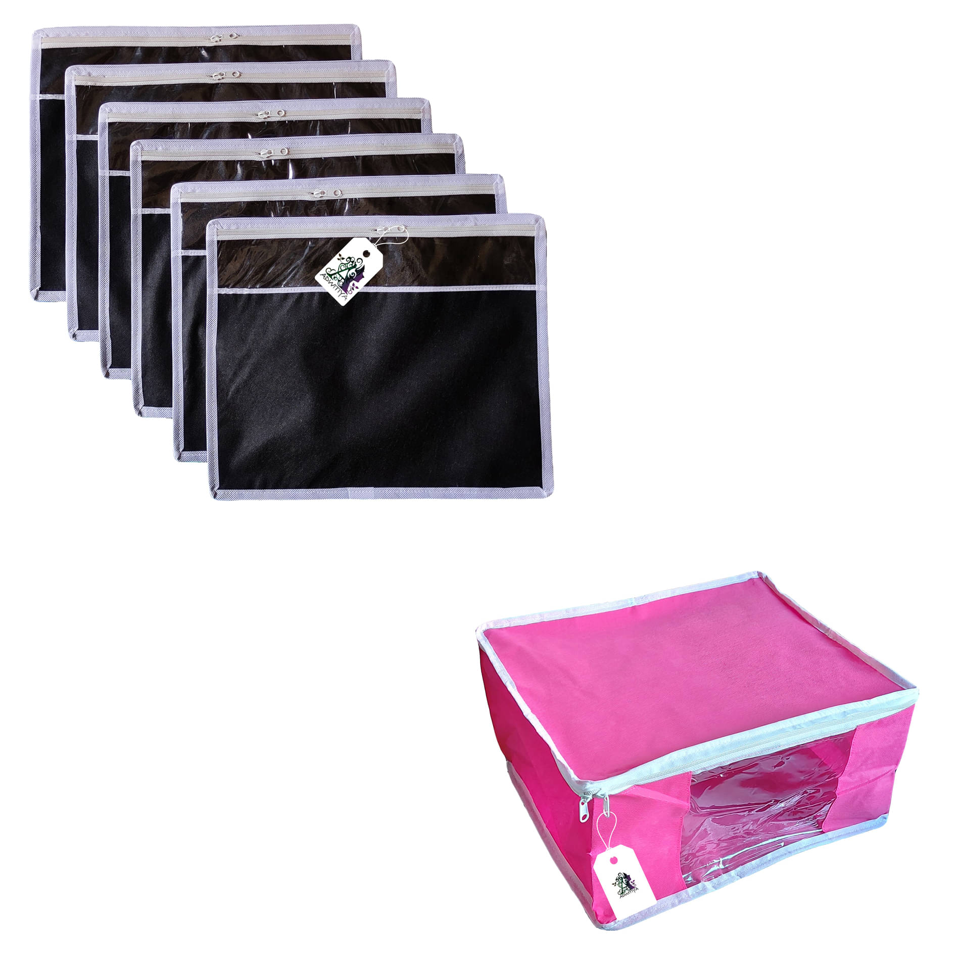 ADWITIYA Multi Saree Covers - 7 Pcs ADWITIYA Multi Saree Covers - 7 Pcs