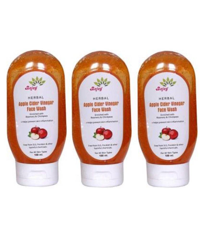 BEJOY Apple Cider Vinegar Face Wash Face Wash 300 mL Pack of 3 BEJOY Apple Cider Vinegar Face Wash Face Wash 300 mL Pack of 3