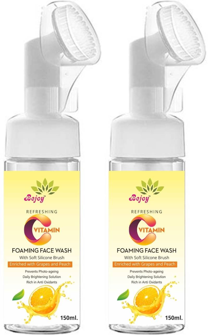 BEJOY Vitamin C Foaming Face Wash Face Wash 300 mL Pack of 2 BEJOY Vitamin C Foaming Face Wash Face Wash 300 mL Pack of 2