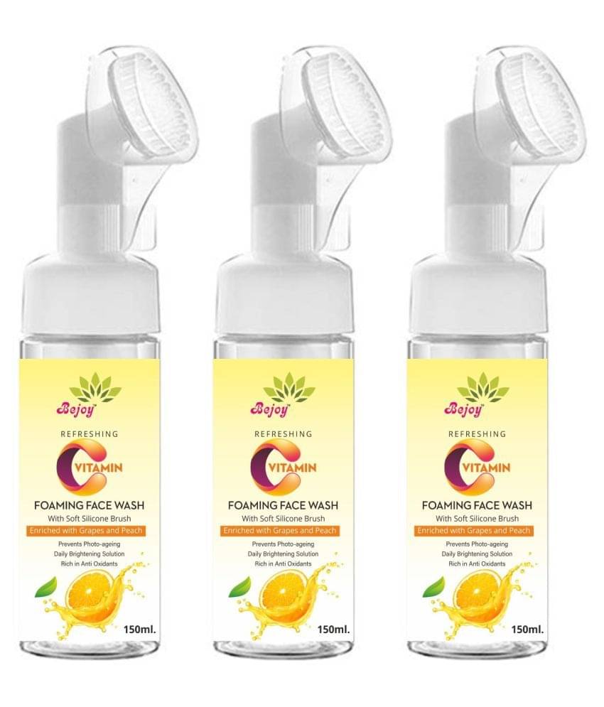BEJOY Vitamin C Foaming Face Wash Face Wash 450 mL Pack of 3 BEJOY Vitamin C Foaming Face Wash Face Wash 450 mL Pack of 3