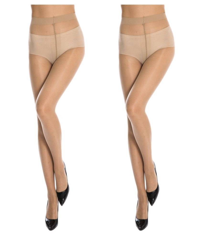     			HF LUMEN Women's 2 Pair Panty Hose Long Exotic Stockings Tights