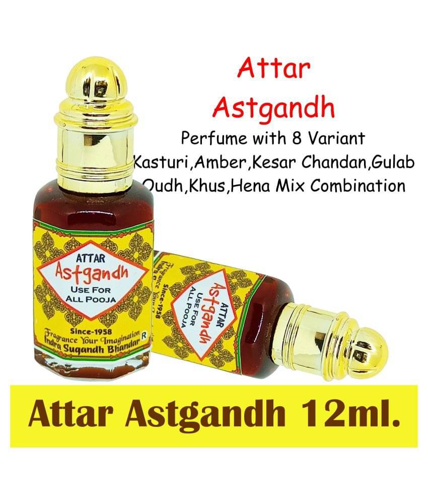 INDRA SUGANDH BHANDAR Attar For Men|Women Astgandh with 8 Variant Combination Kasturi, Amber, Kesar, Chandan, Gulab, Oudh, Hina Mix Rich & Divine 24 Hours Long Lasting Fragrance 12ml Rollon Pack INDRA SUGANDH BHANDAR Attar For Men|Women Astgandh with 8 Variant Combination Kasturi, Amber, Kesar, Chandan, Gulab, Oudh, Hina Mix Rich & Divine 24 Hours Long Lasting Fragrance 12ml Rollon Pack