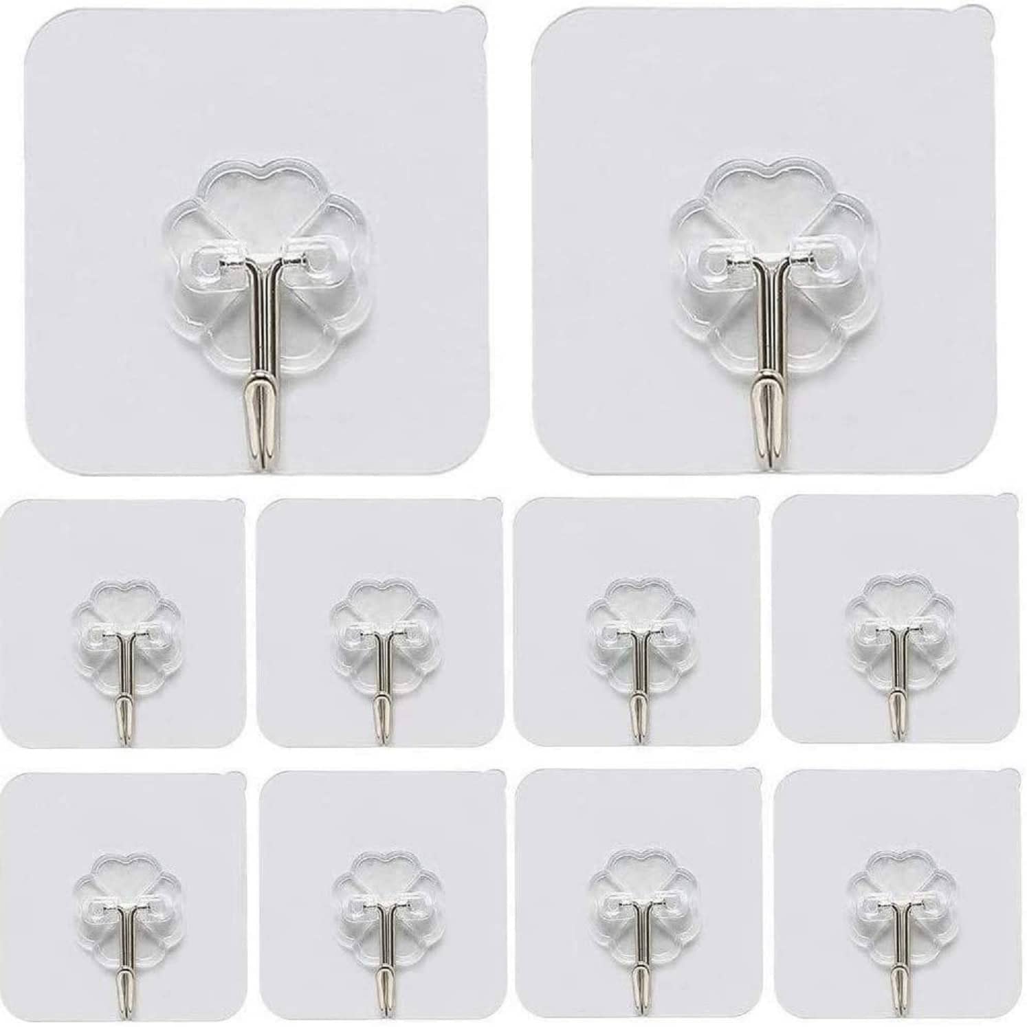 NAIYUE Kitchen Adhesive Hooks (Pack of 10)