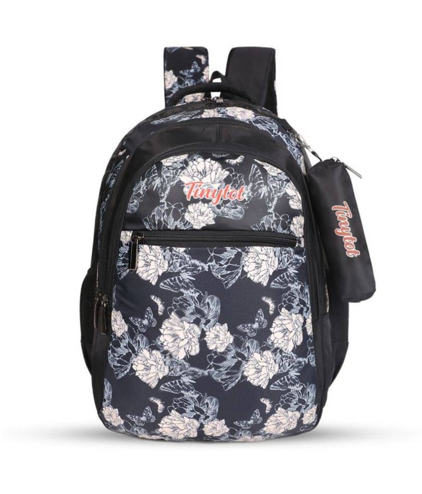     			Tinytot 30 Ltrs Black School Bag for Boys & Girls